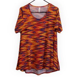💙LuLaRoe Women's Top Western Print Tunic Size Small
